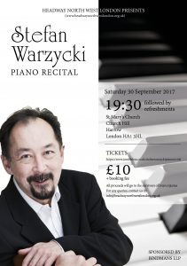 Piano recital poster